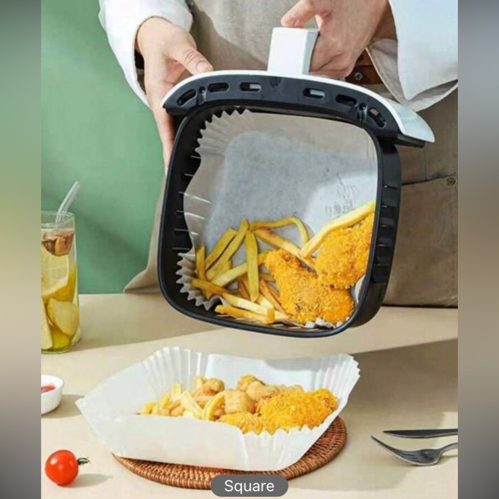 50pcs Air Fryer Liners, Simplest Kitchen Multi-functional Parchment Paper